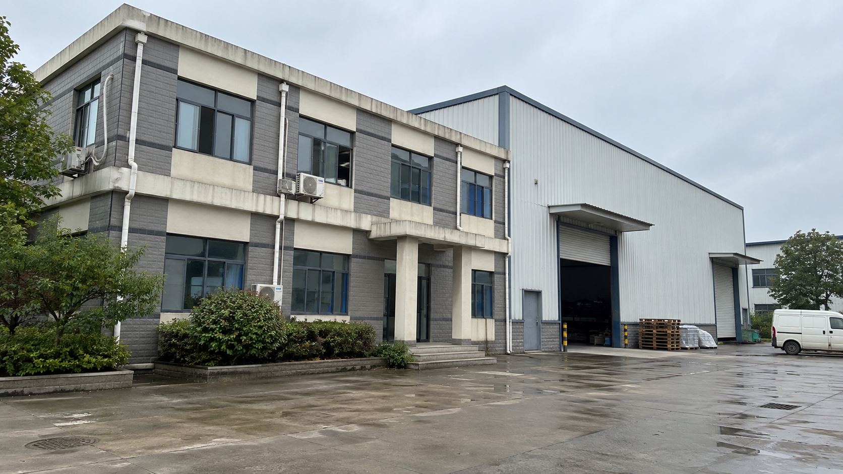 Exterior of an industrial building